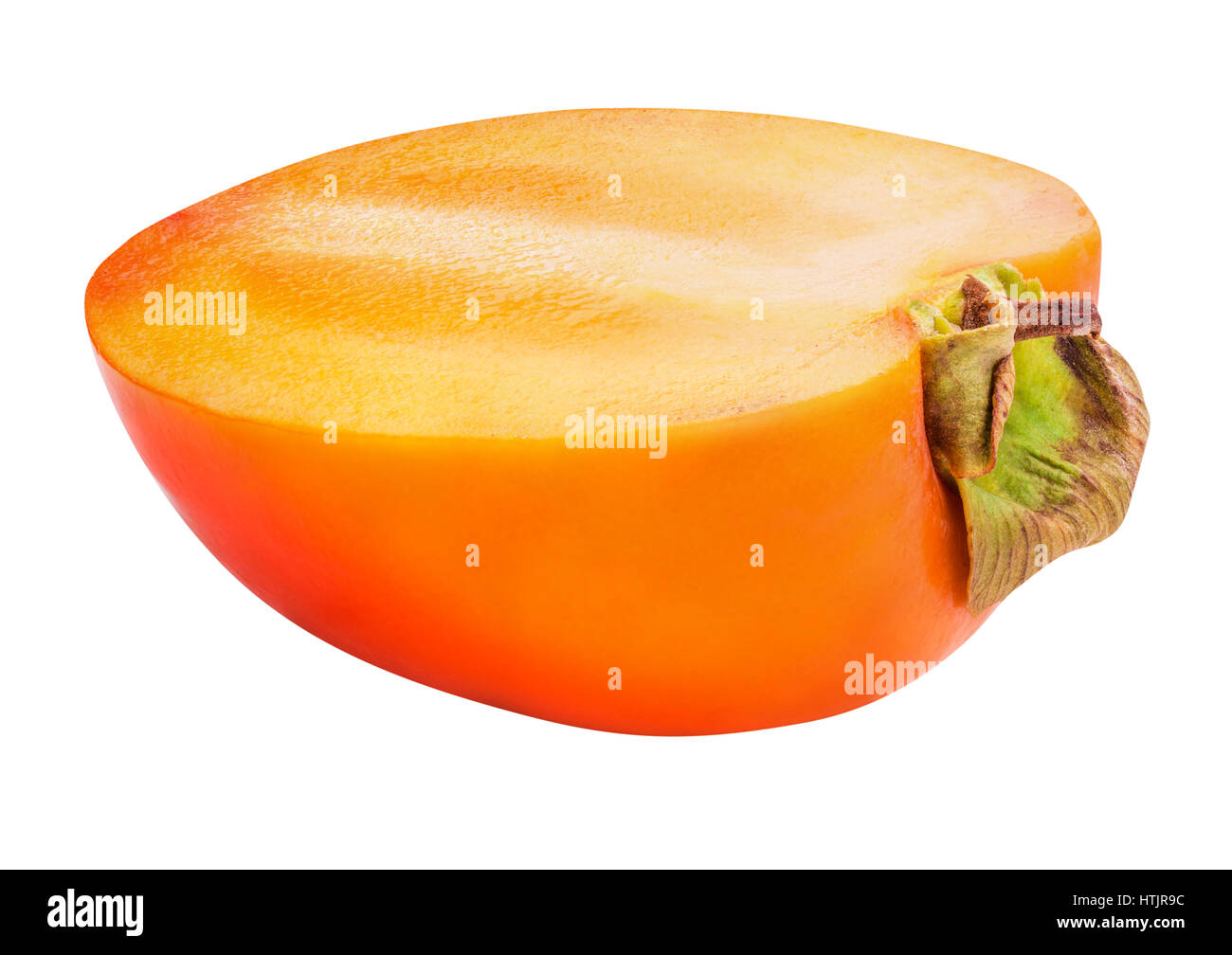 Persimmon isolated on white background with clipping peth Stock Photo