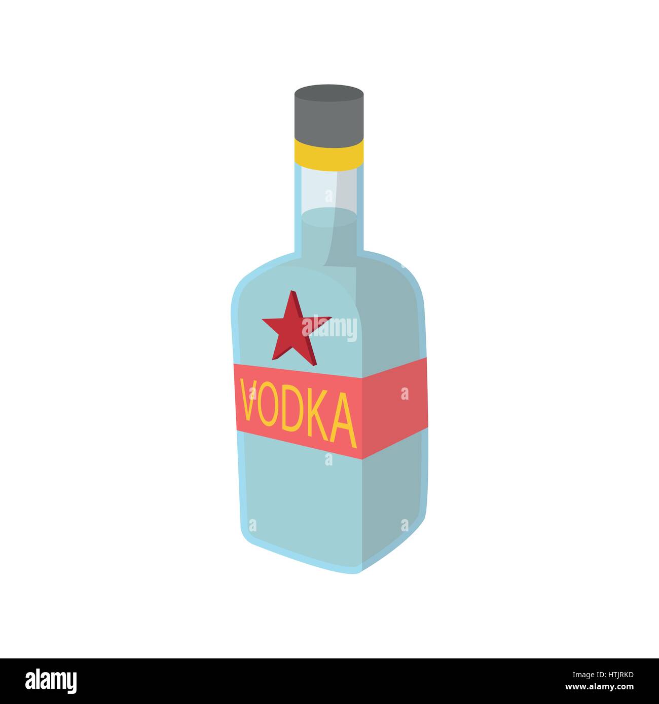 Bottle of vodka icon, cartoon style Stock Vector Image & Art Alamy