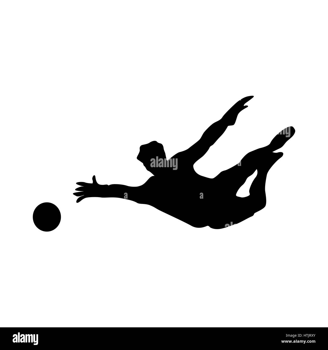 Soccer goalkeeper silhouette Stock Vector Image & Art - Alamy