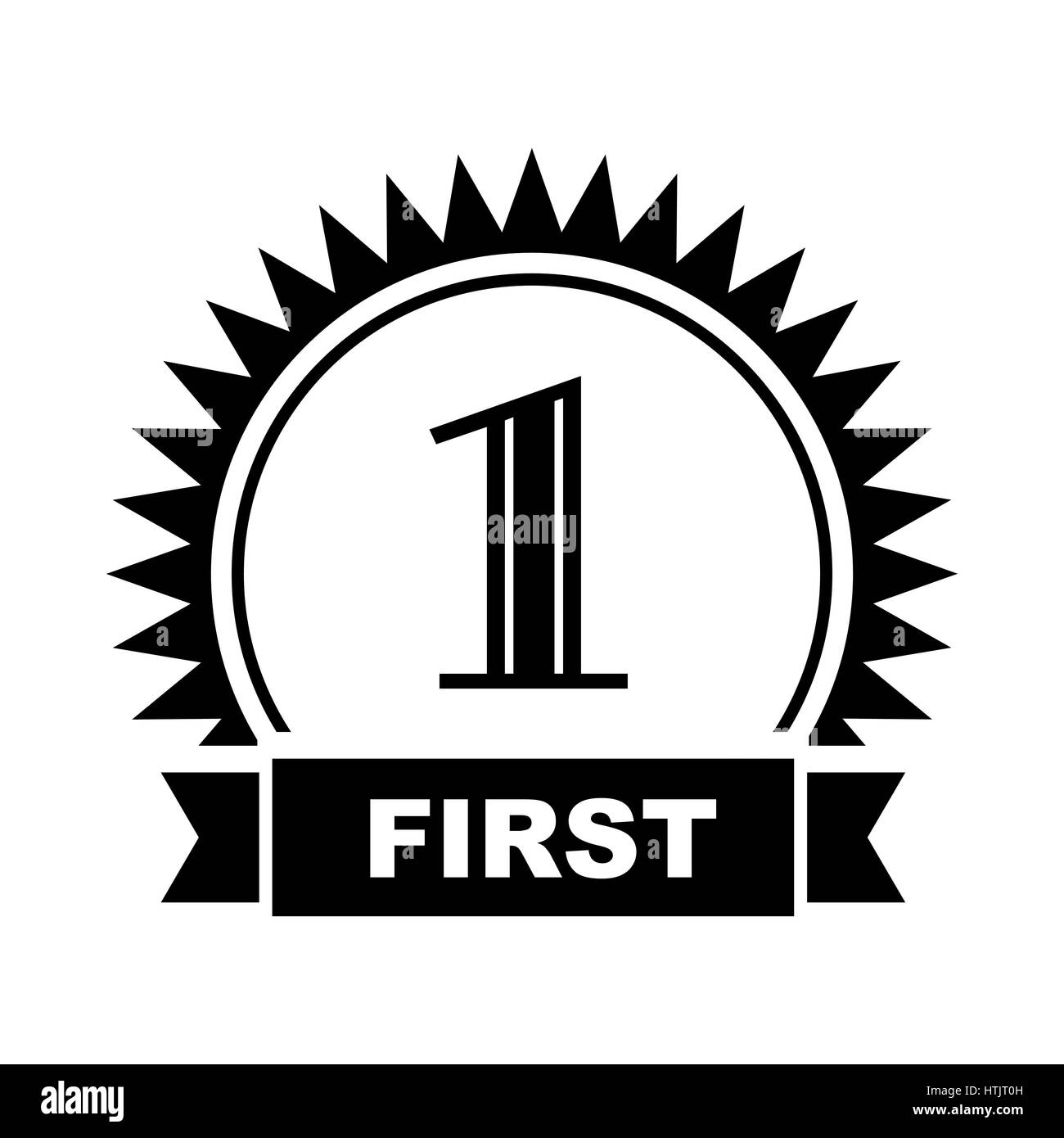 First place icon, simple style  Stock Vector