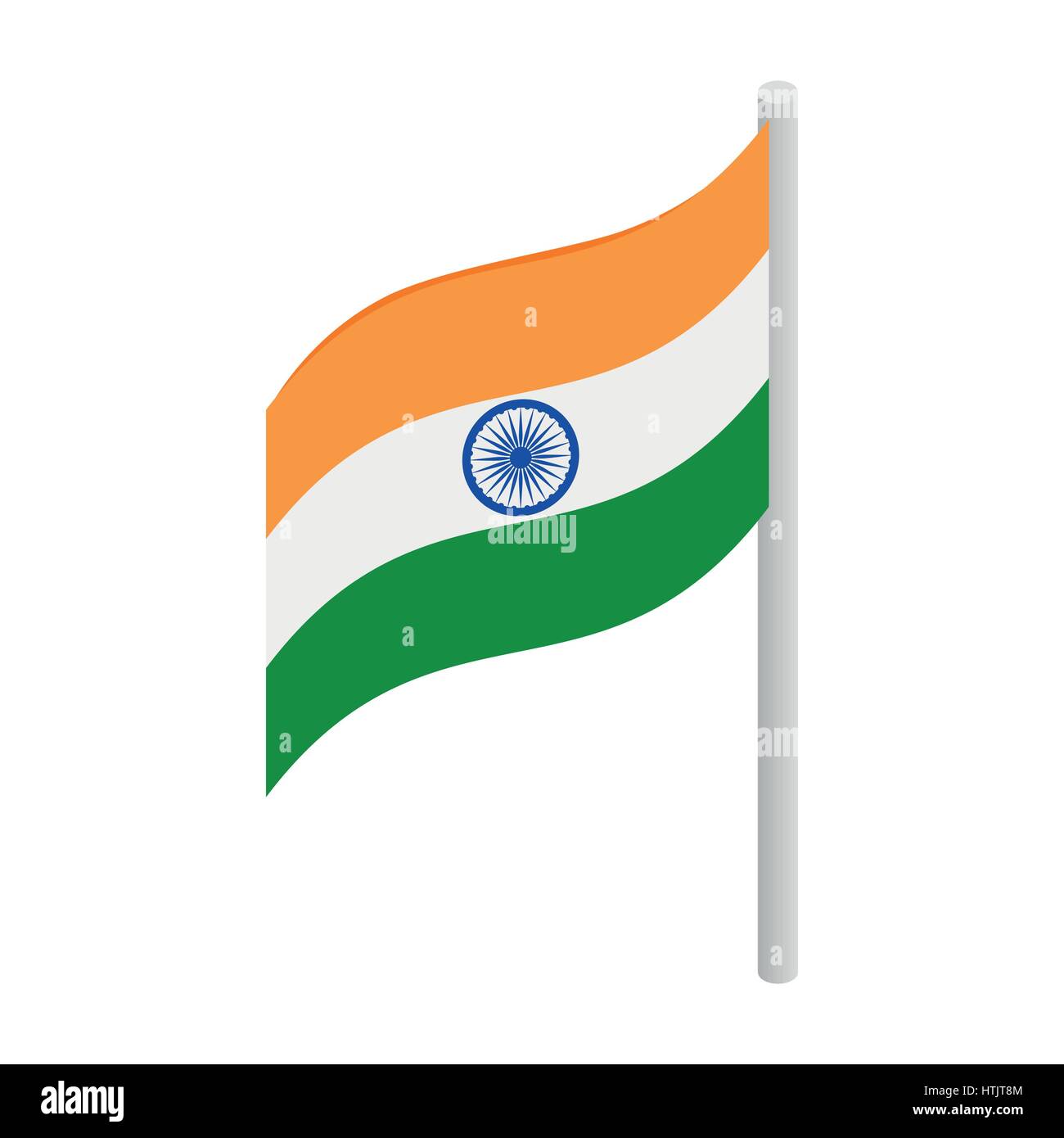 Flag of India icon, isometric 3d style Stock Vector Image & Art - Alamy