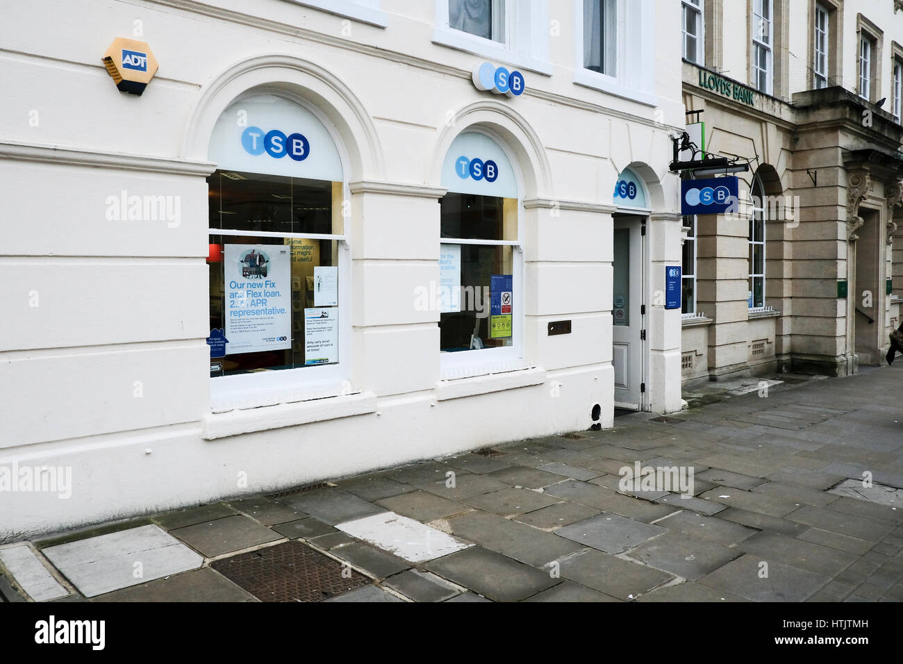 TSB bank in Andover. TSB Bank plc is a retail and commercial bank in the United Kingdom, which is a subsidiary of the Sabadell Group. Stock Photo