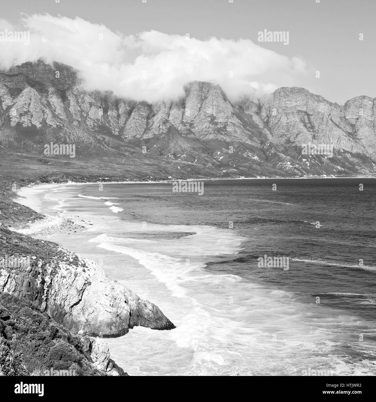 Indian ocean aerial view Black and White Stock Photos & Images - Alamy