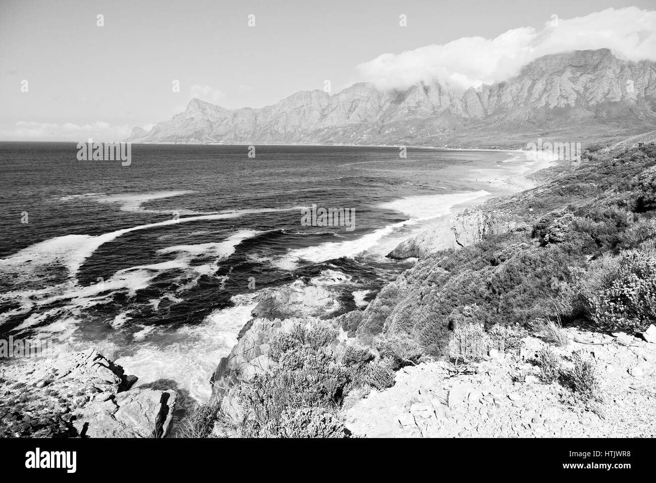 Indian Ocean Aerial View Black and White Stock Photos & Images - Alamy