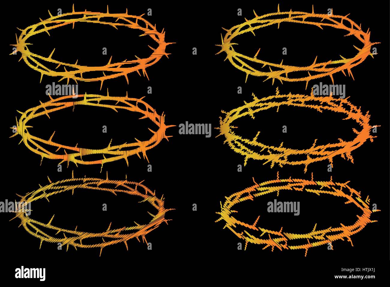 Black crown thorns icon hi-res stock photography and images - Alamy