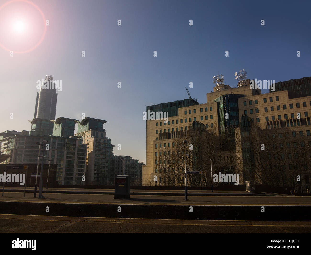The MI5 Building and St George's Tower in London Stock Photo