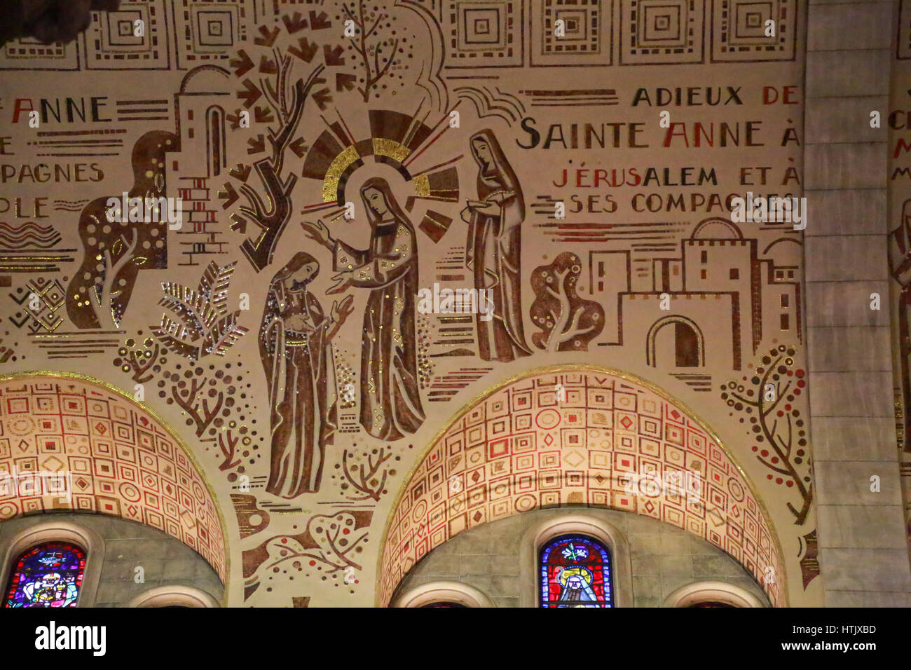 Interior of the Sanctuary of The Basilica of SainteAnnedeBeaupré
