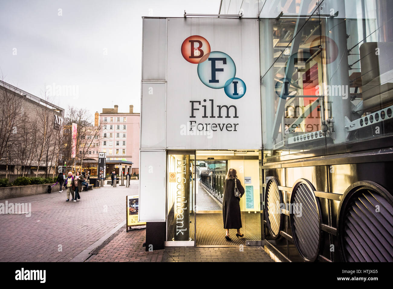 The British Film Institute (BFI) on London's Southbank, Waterloo, London, SE1, UK Stock Photo