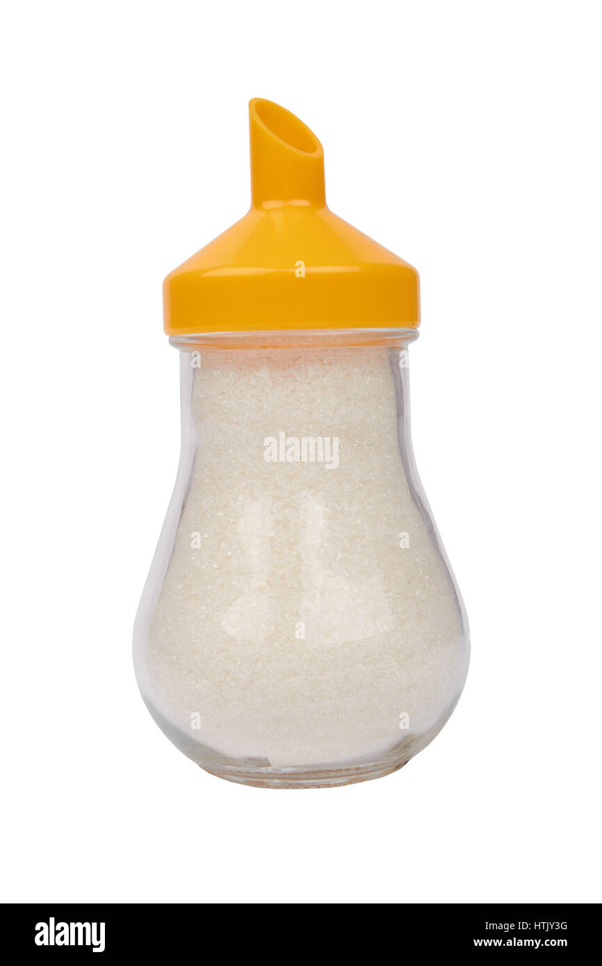 sugar dispenser isolated on a white Stock Photo