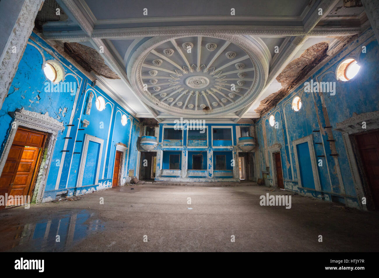 Gagry, Abkhazia. The interior of the cinema 'Gagra'. The architect is supposedly Z. Tsereteli. Stock Photo