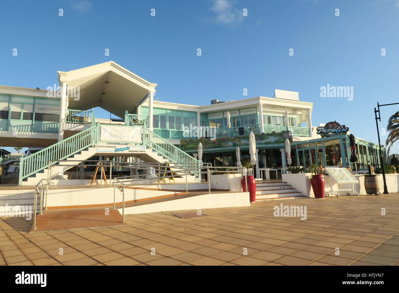 Matagorda shopping centre, Lanzarote Stock Photo Alamy