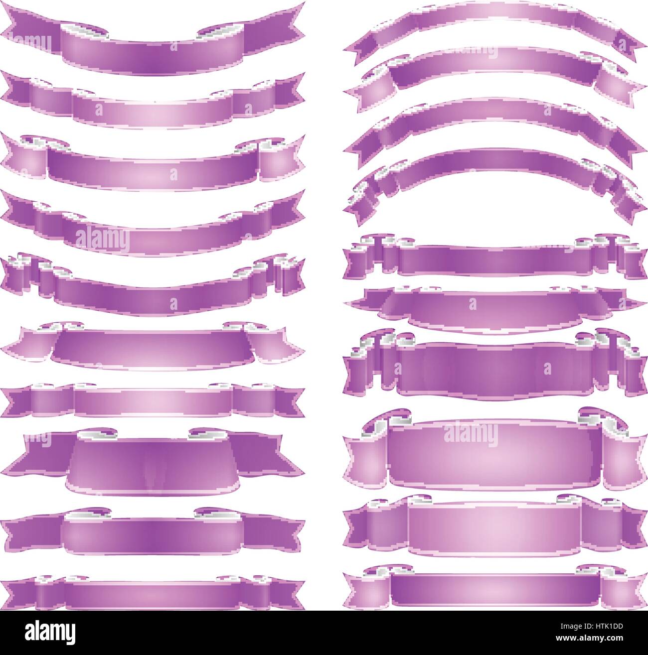 vector ribbons set Stock Vector Image & Art - Alamy