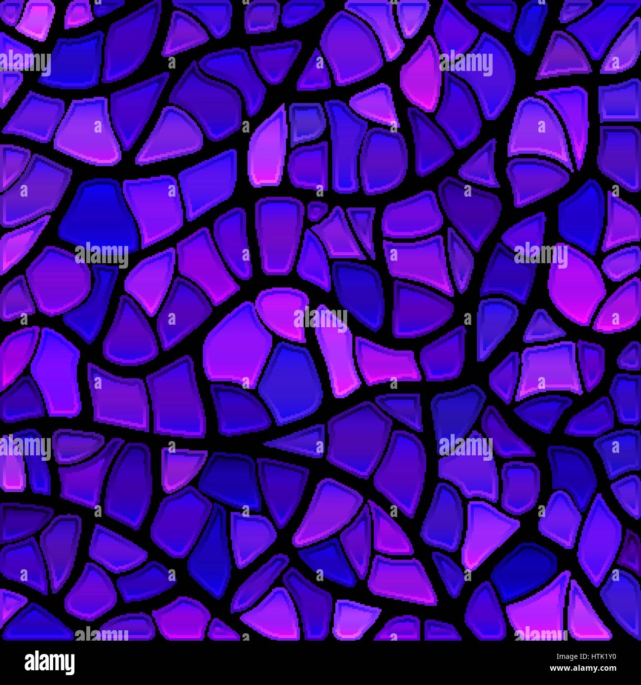 abstract vector stained-glass mosaic background - blue and violet Stock ...