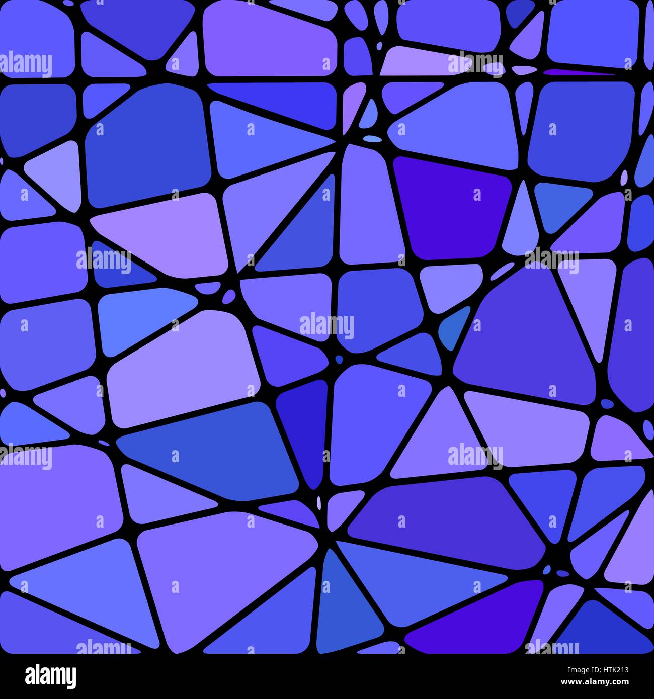 abstract vector stained-glass mosaic background - blue and violet Stock ...