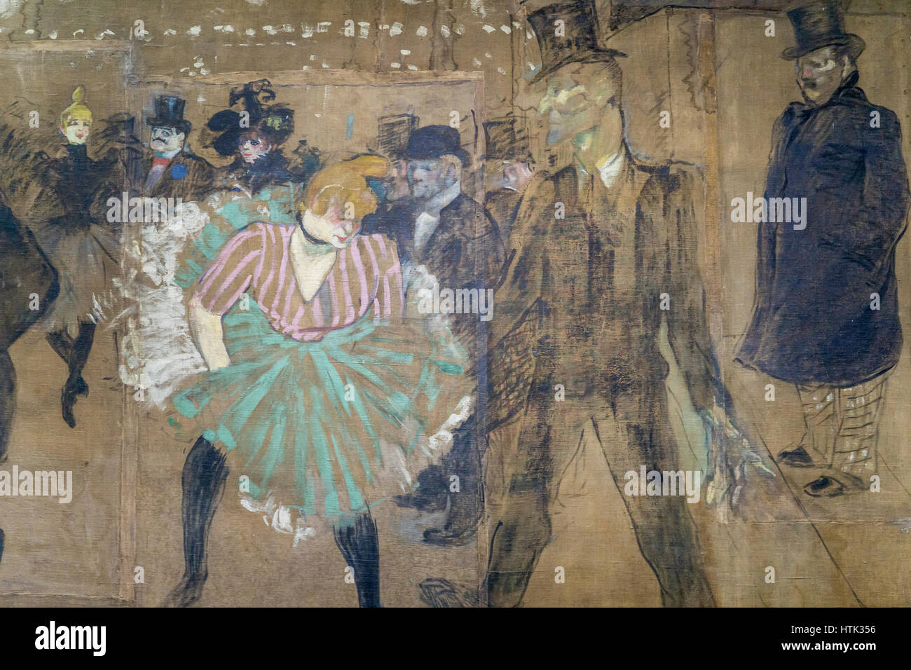 Impressionist painting at the Musee d'Orsay,Toulouse-Lautrec, Paris, France. Stock Photo