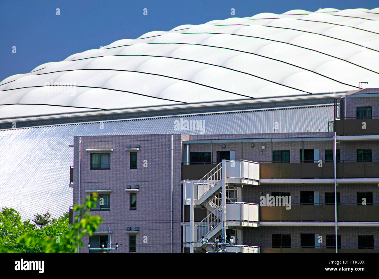 Seibu Dome and Apartment House Tokorozawa city Saitama Japan Stock Photo Alamy