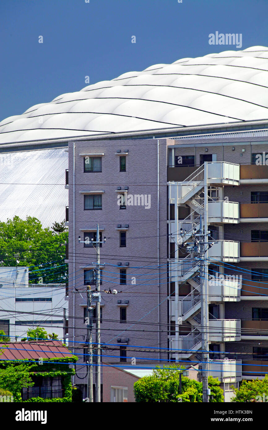 Seibu Dome and Apartment House Tokorozawa city Saitama Japan Stock Photo Alamy