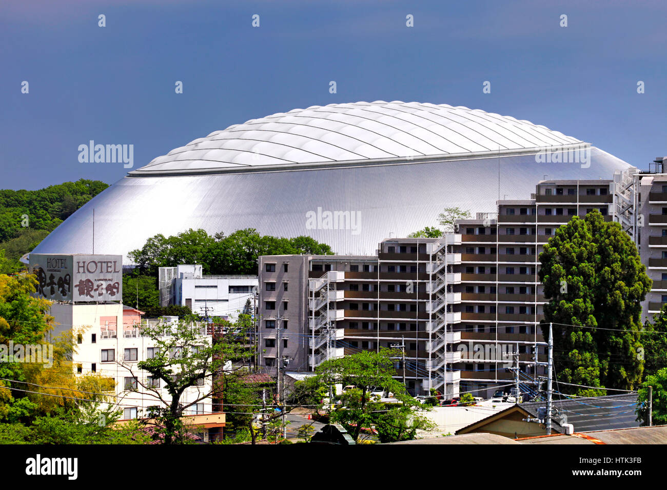 Seibu Dome and Apartment House Tokorozawa city Saitama Japan Stock Photo Alamy