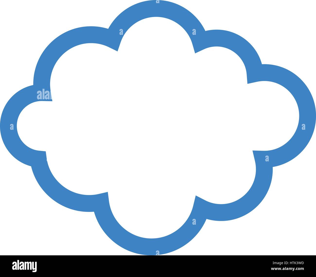 cloud icon illustrated on a white background in vector Stock Vector ...