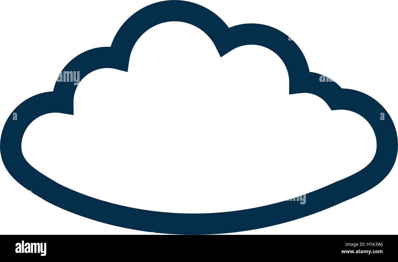 cloud icon illustrated on a white background in vector Stock Vector ...