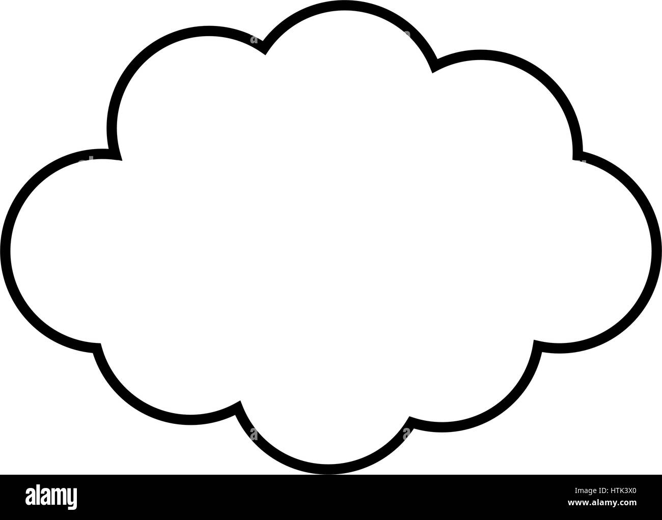 cloud icon illustrated on a white background in vector Stock Vector ...