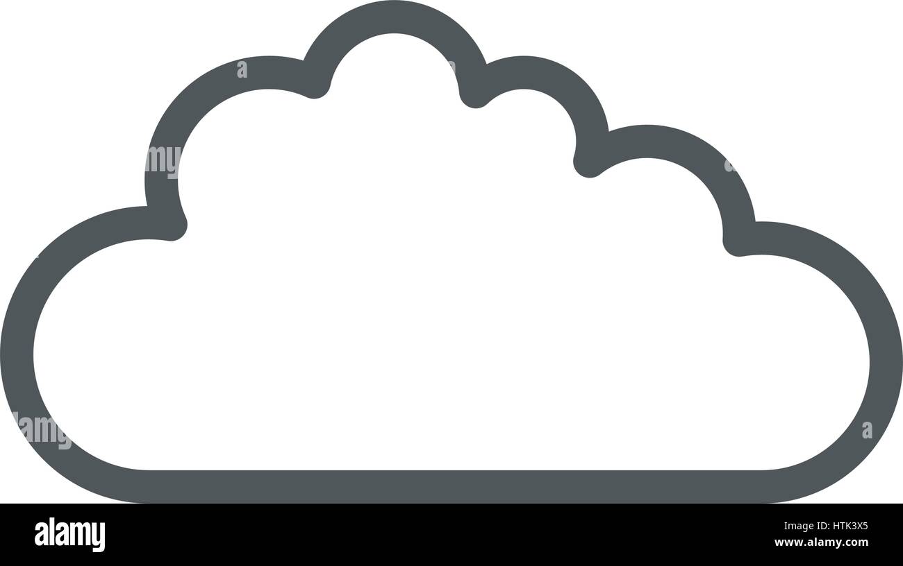 cloud icon illustrated on a white background in vector Stock Vector ...