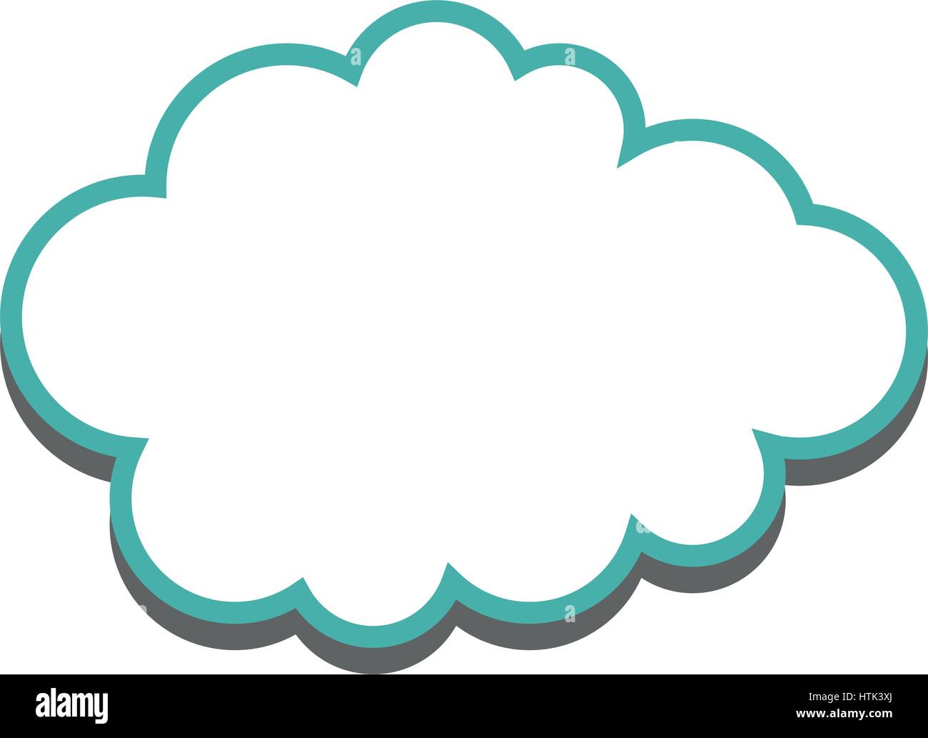 cloud icon illustrated on a white background in vector Stock Vector ...