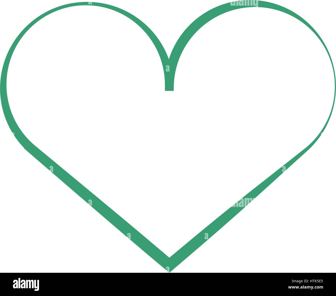 heart icon illustrated on white background in vector Stock Vector Image ...