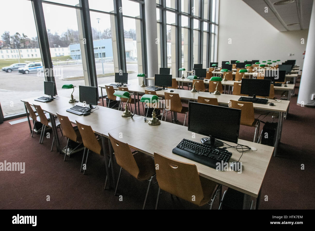 Gdynia, Poland. 12th Mar, 2017. Library interior is seen on 12 March 2017 in Gdynia, Poland . The name of the late president Lech Kaczynski's was given to Naval Academy library in Gdynia in occasion of 10th anniversary of Kaczynski visit in the Naval Academy. Credit: Michal Fludra/Alamy Live News Stock Photo