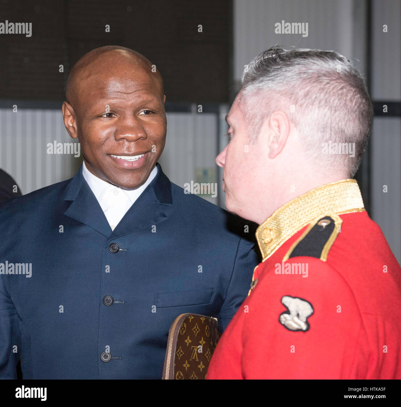 Brentwood, 12th March 2017; Chris Eubank, Former World boxing Champion, at a youth concert in Brentwood, Essex Credit: Ian Davidson/Alamy Live News Stock Photo