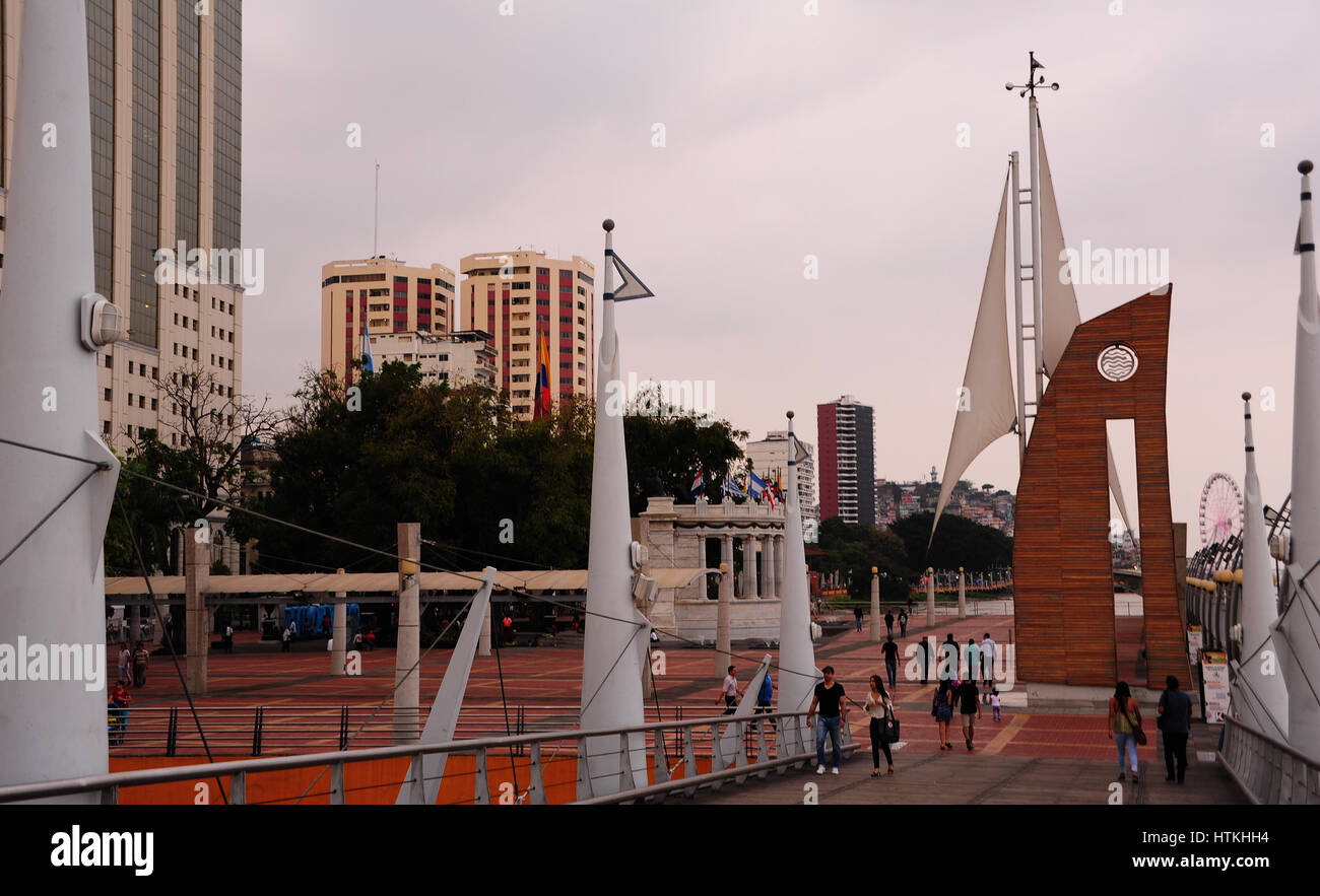 Guayaquil, Ecuador. 18th Oct, 2016. The metropolis of Guayaquil in