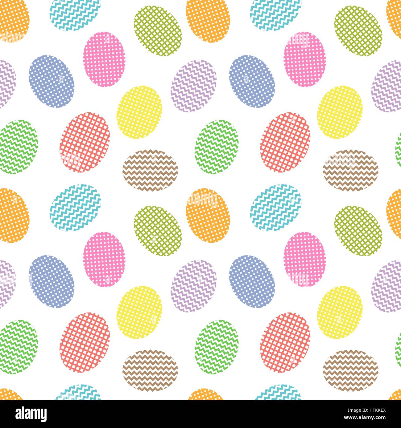 Seamless pattern with easter eggs Stock Vector Image & Art - Alamy