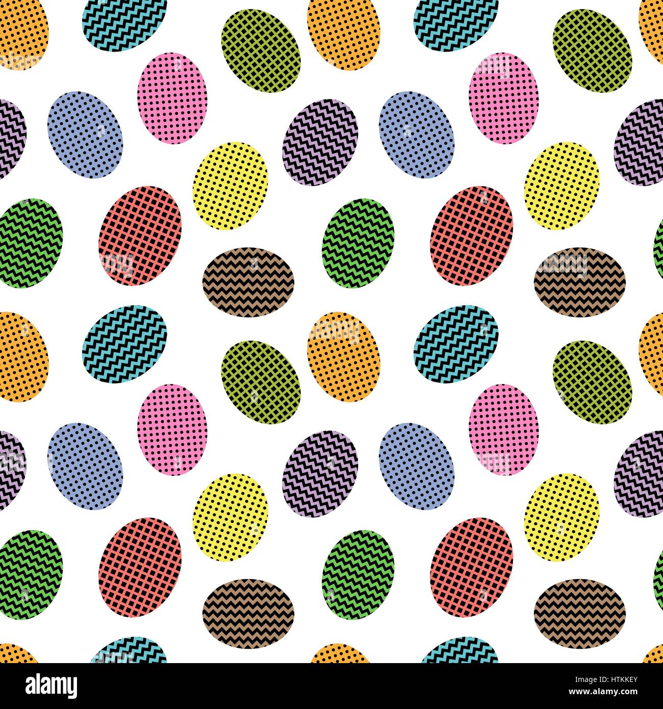 Seamless pattern with easter eggs Stock Vector Image & Art - Alamy