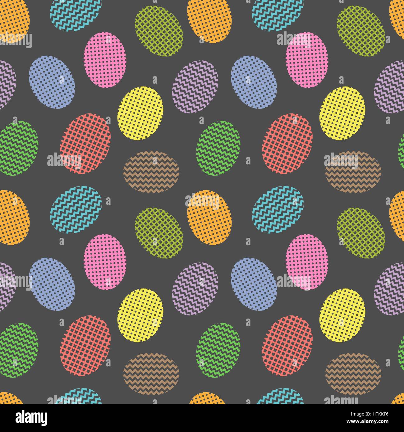 Seamless pattern with easter eggs Stock Vector Image & Art - Alamy