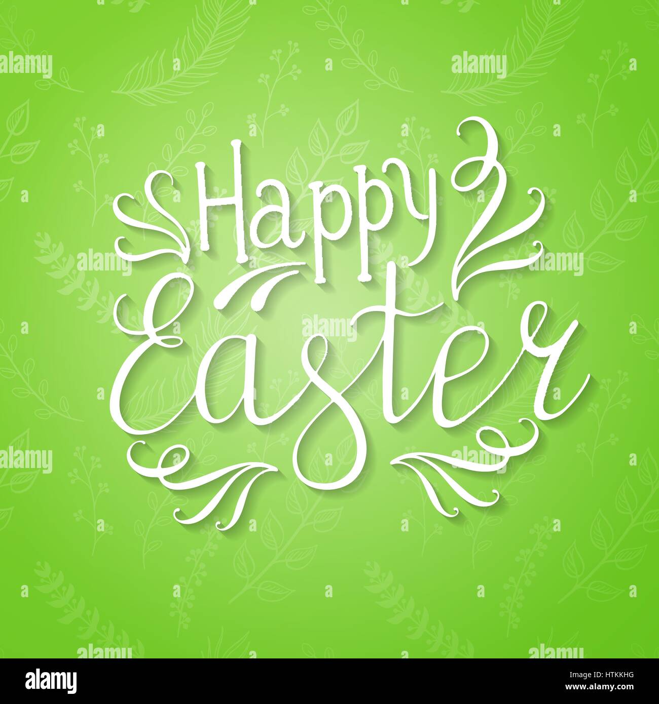 Happy Easter Lettering Egg. Vector illustration Stock Vector Image ...