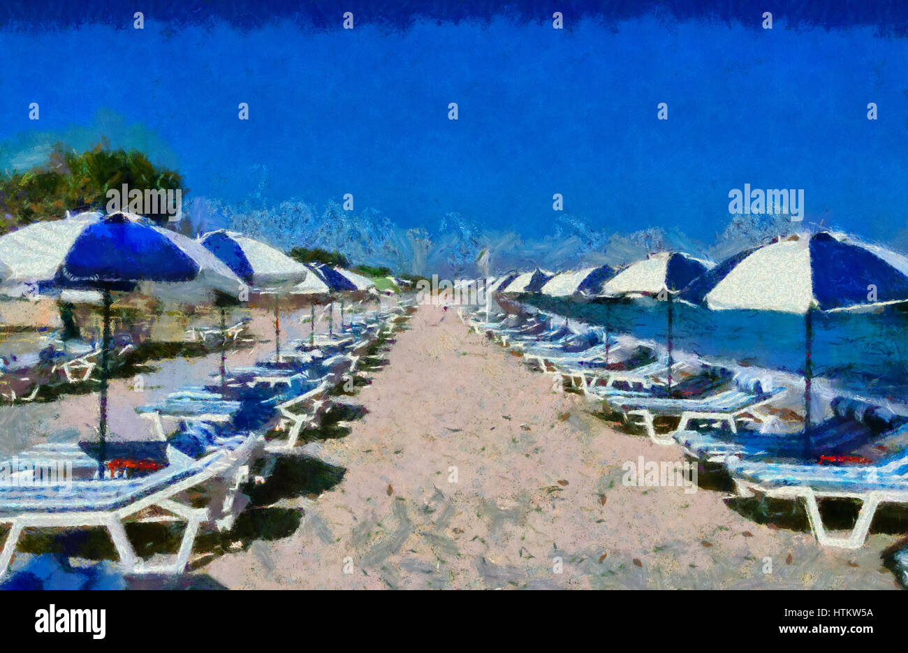 Tigaki beach in Kos island, Greece Stock Photo Alamy