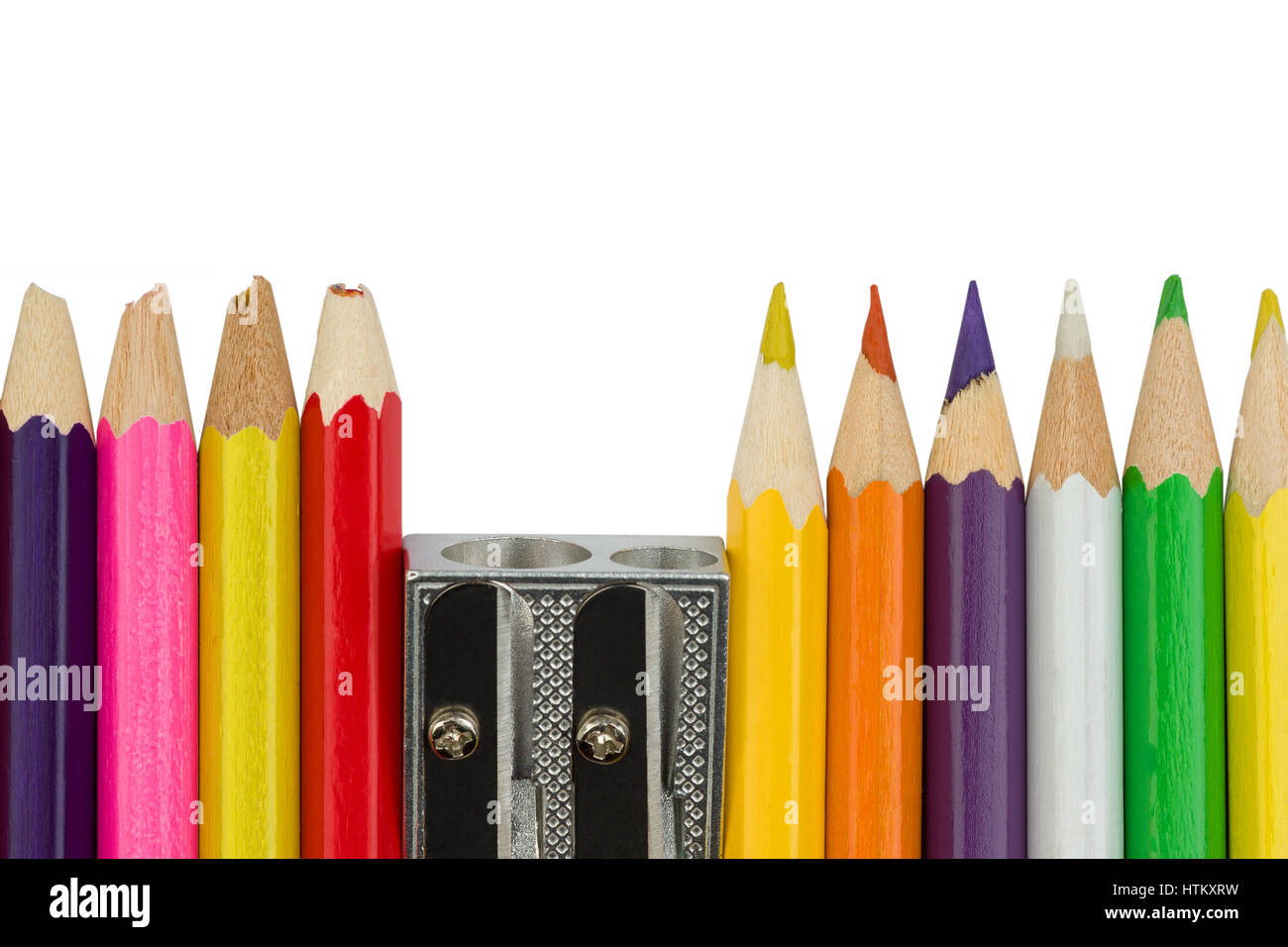 Blunt to sharp pencils hi-res stock photography and images - Alamy