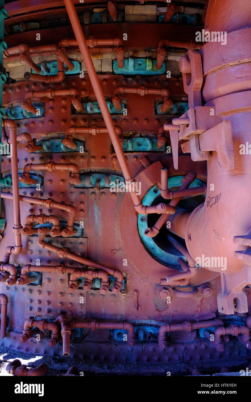 The National Historic Landmark, Sloss Furnaces, in Birmingham, Alabama ...