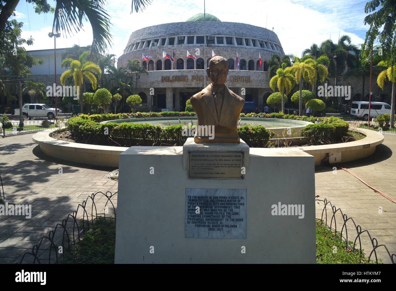 Palawan Provincial Capital building, Rizal Avenue, Puerto Princesa, Palawan, Philippines. Stock Photo