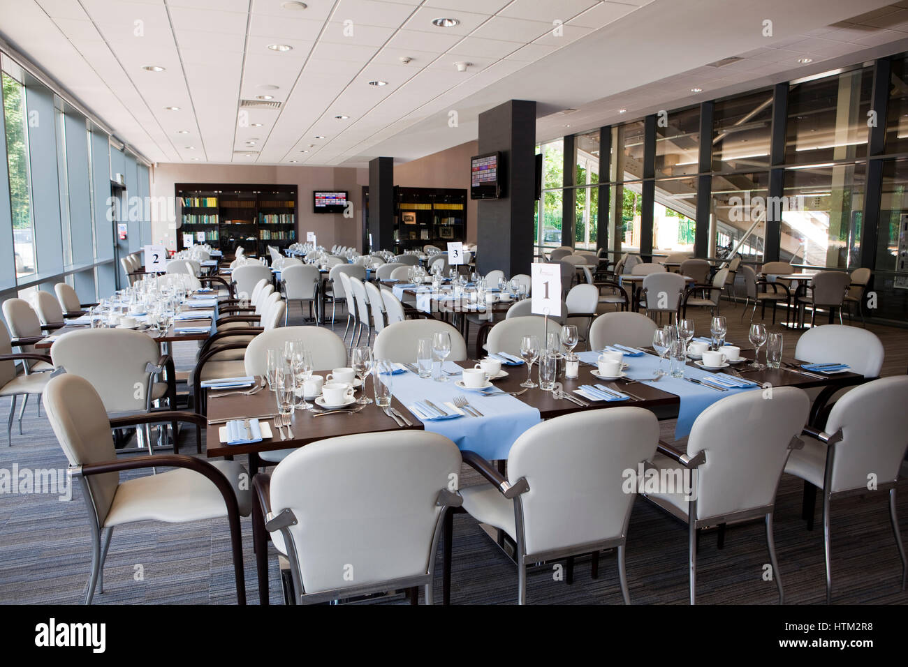 Interior of Glamorgan County Cricket Club, Wales, United Kingdom Stock Photo