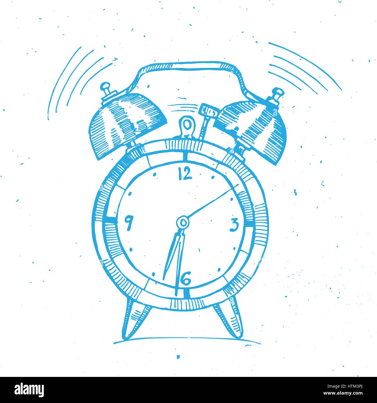 Alarm clock doodle illustration Stock Vector Image & Art Alamy