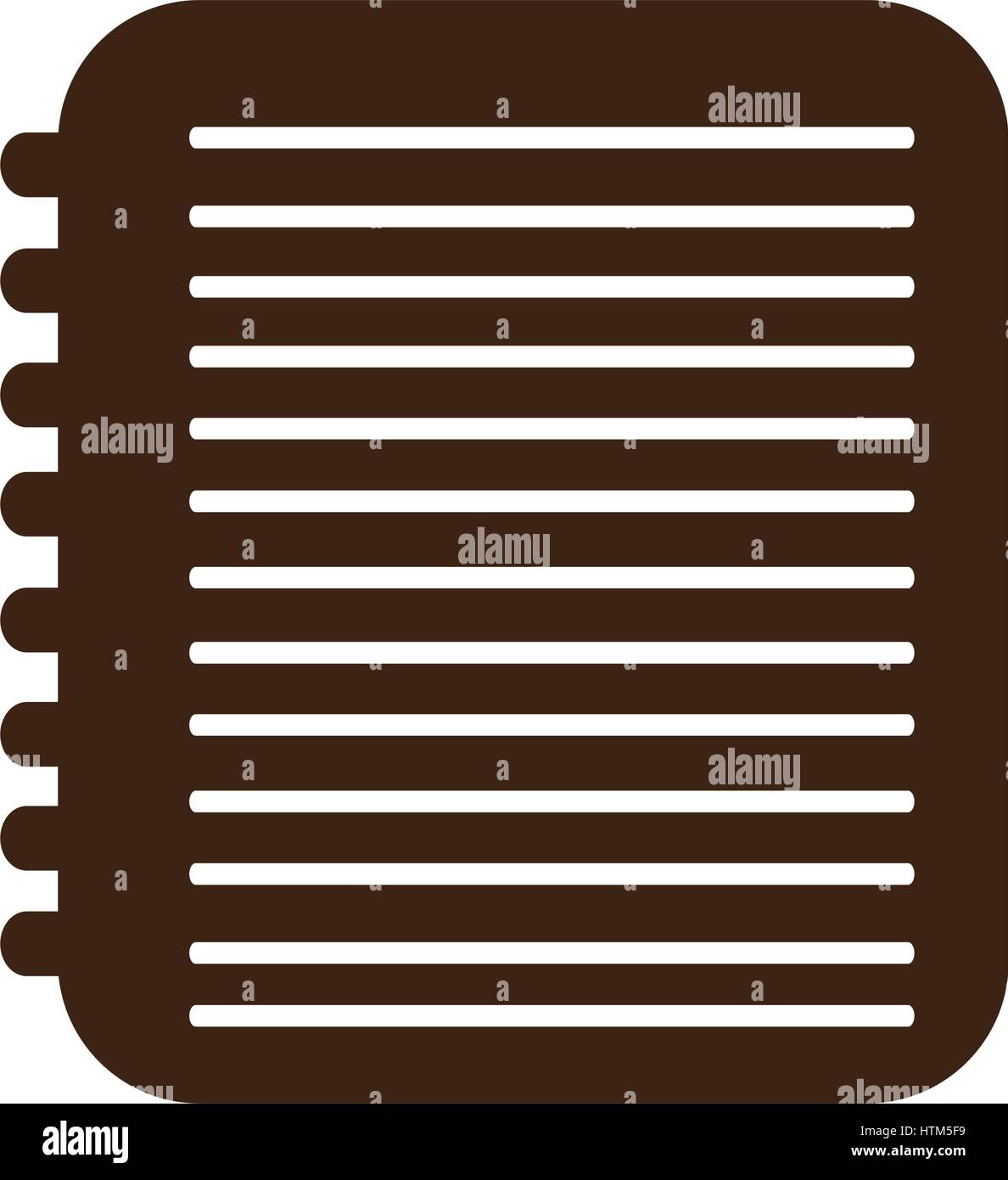 silhouette notebook with rings icon Stock Vector Image & Art - Alamy