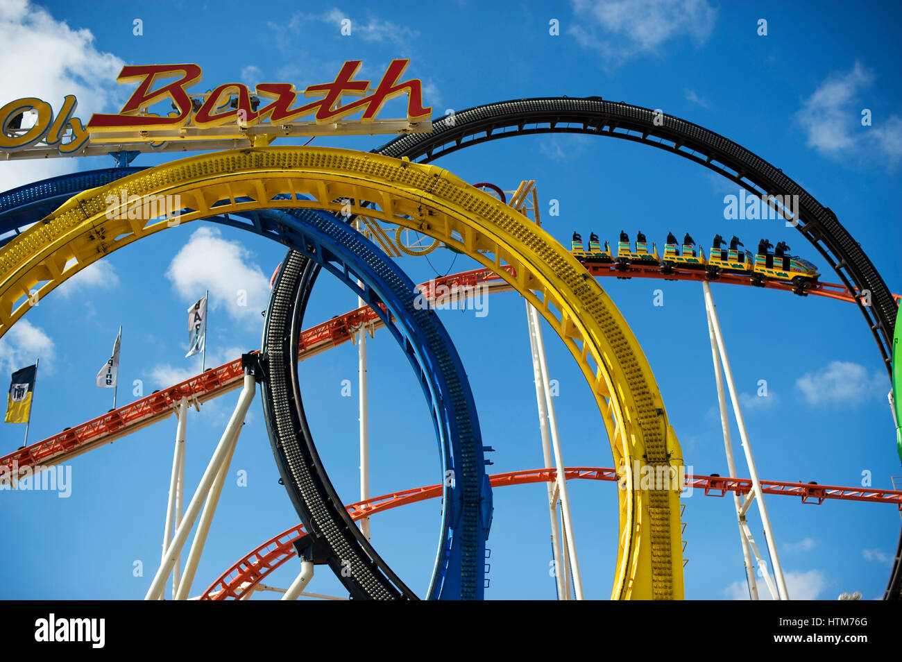 Roller coaster olympia looping hi-res stock photography and images - Alamy