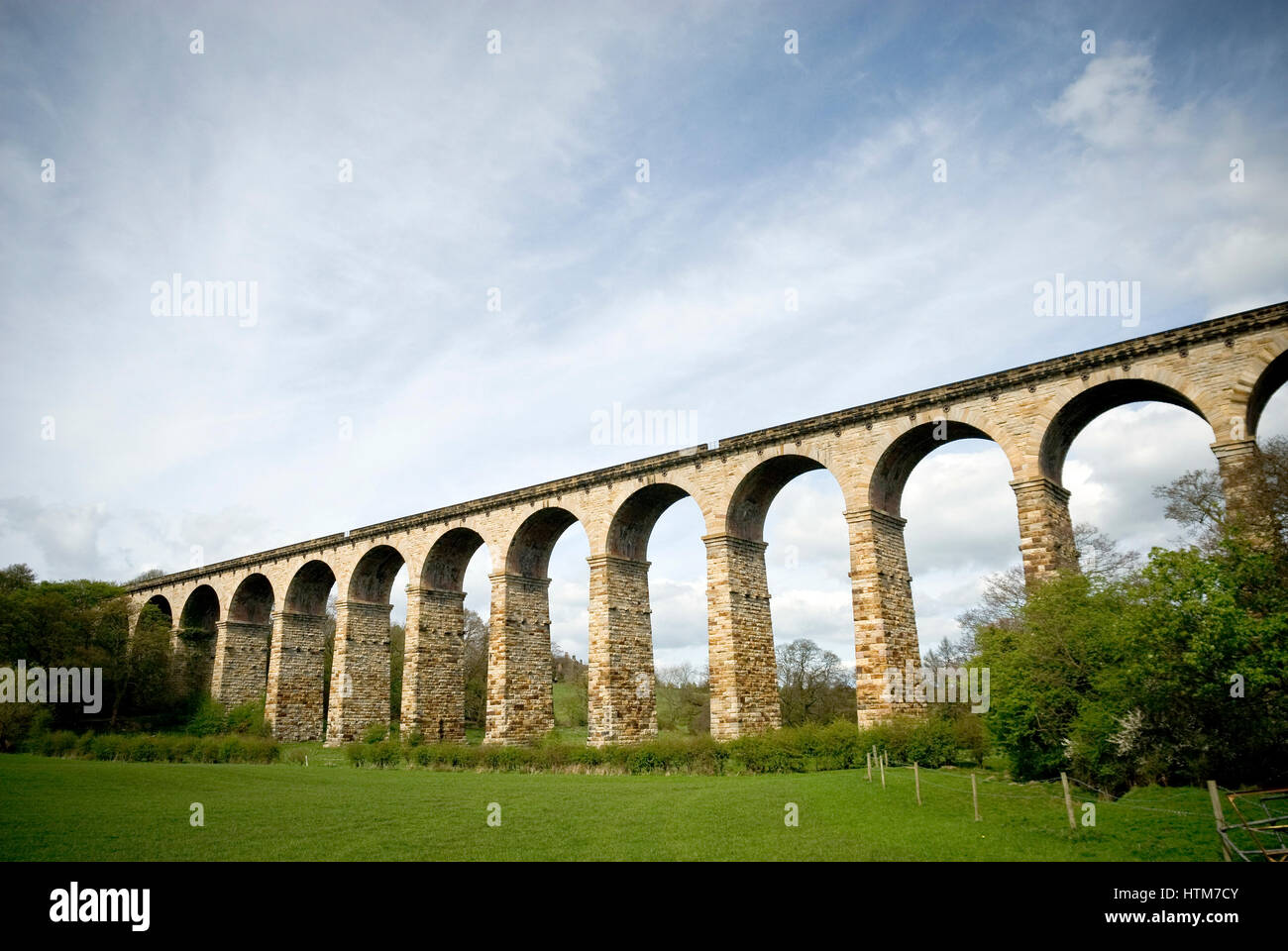 Harrogate railway viaduct, Yorkshire, UK Stock Photo