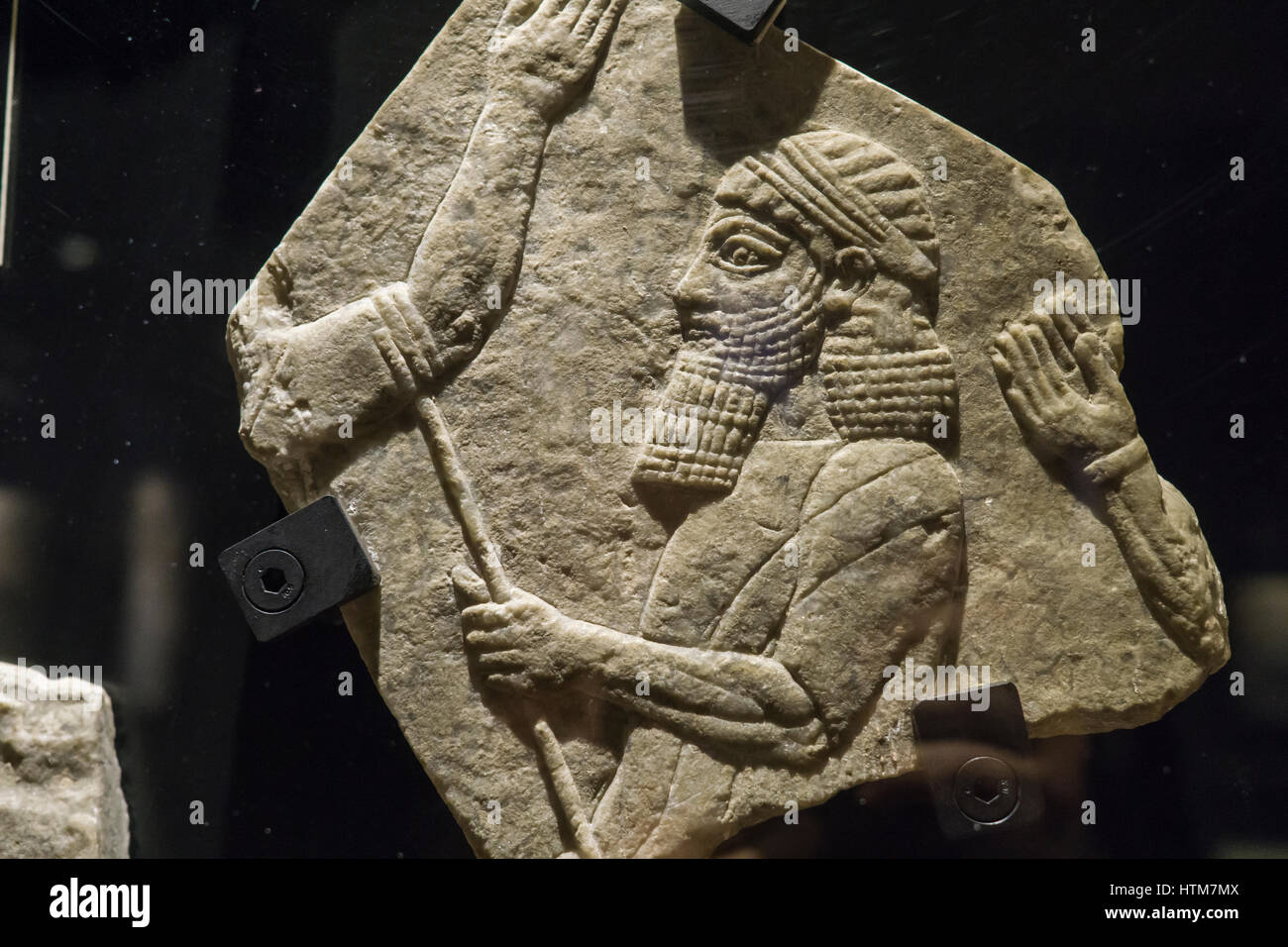 Assyrian Reliefs at the Vatican museum, Vatican city, Rome, Italy. Stock Photo