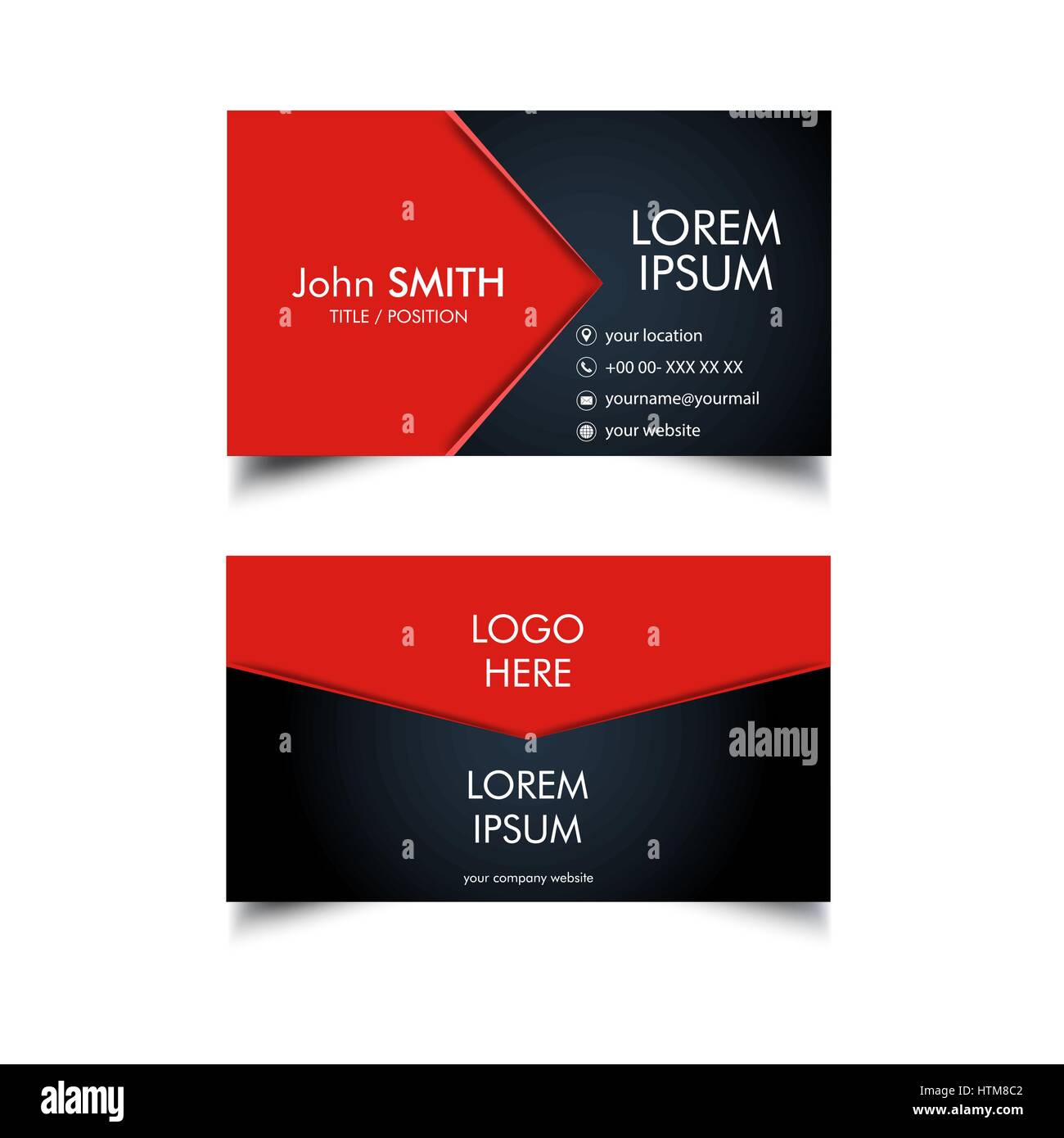 Simplot Business Card Simple Business Card Template, Vector, Illustration Stock Vector Image ...