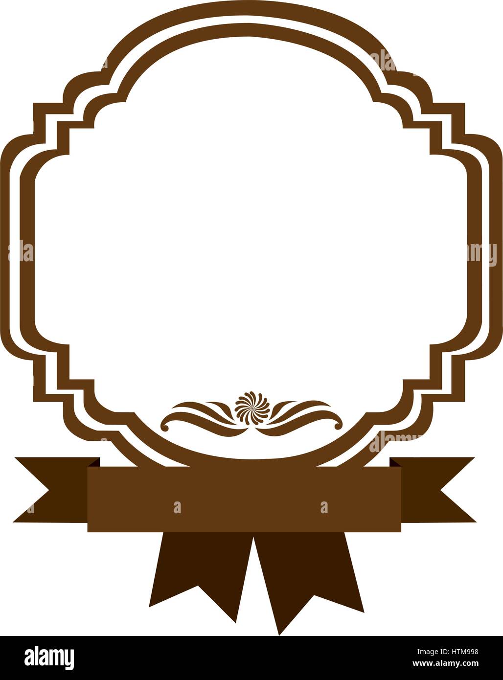 Ribbon Logo Border