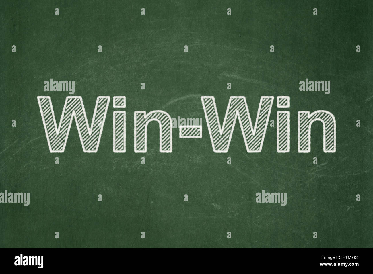 Finance concept: Win-Win on chalkboard background Stock Photo - Alamy