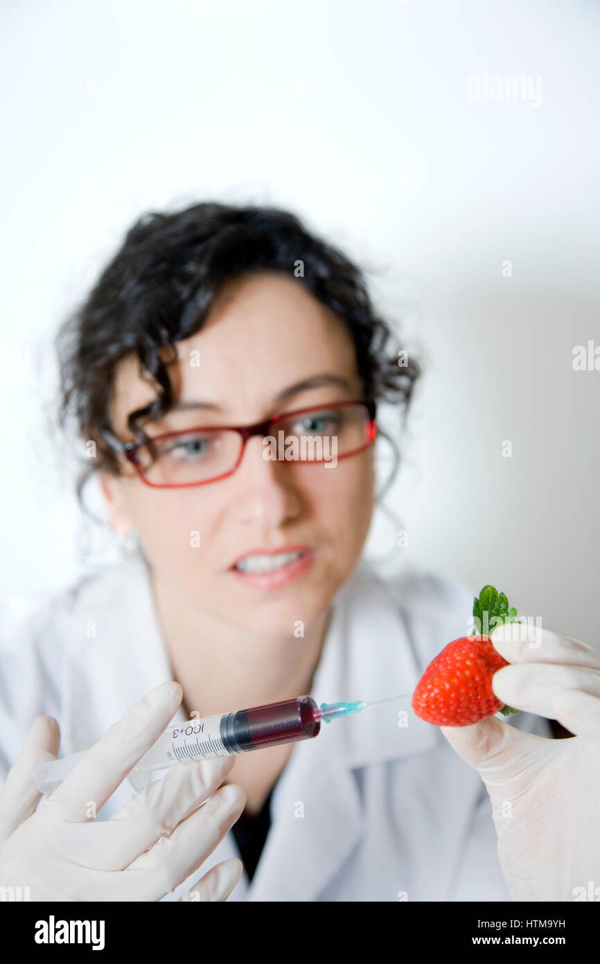 young woman scientific Stock Photo Alamy
