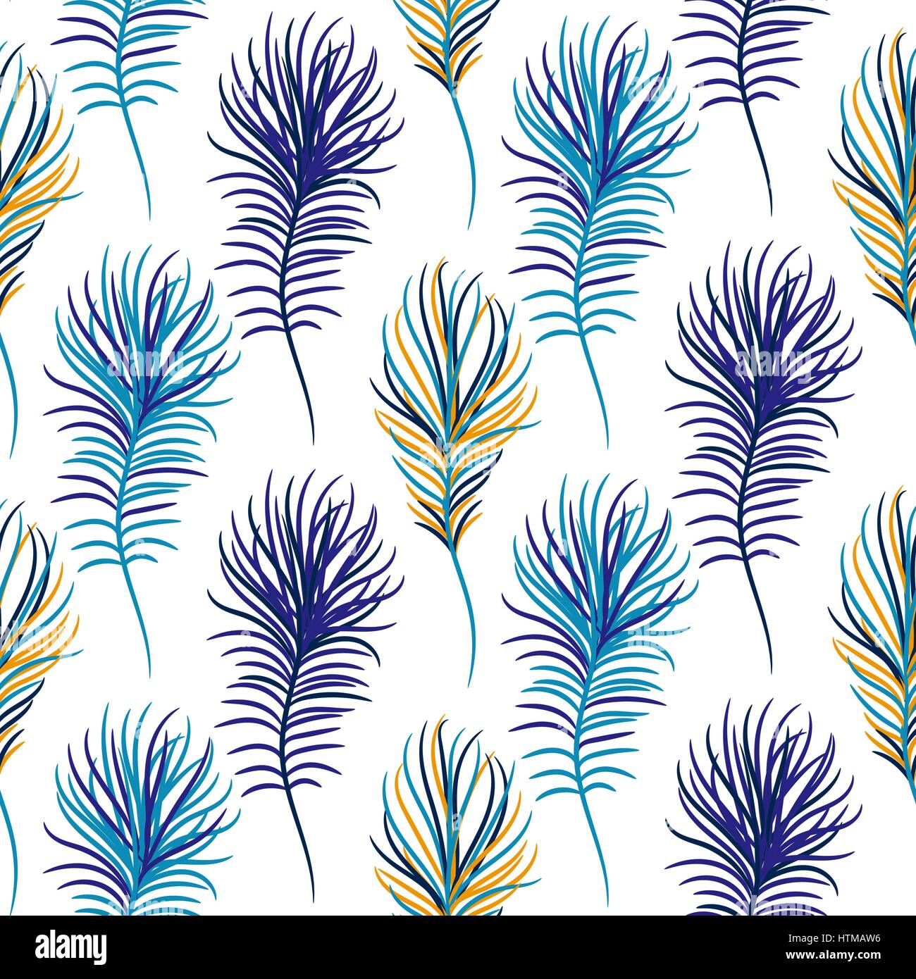 Bird blue seamless vector pattern Stock Vector Image & Art - Alamy